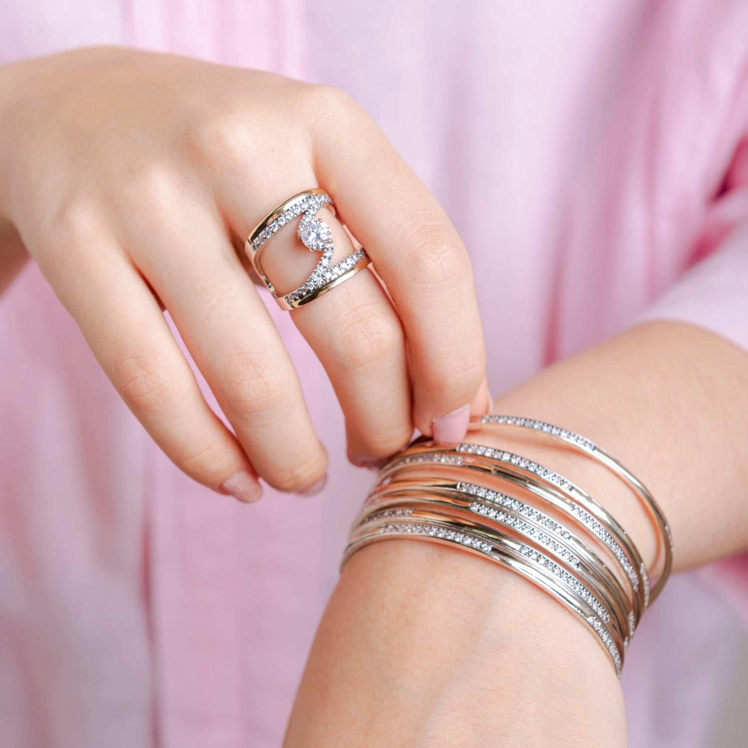 Anillo Sinfonía Dorada