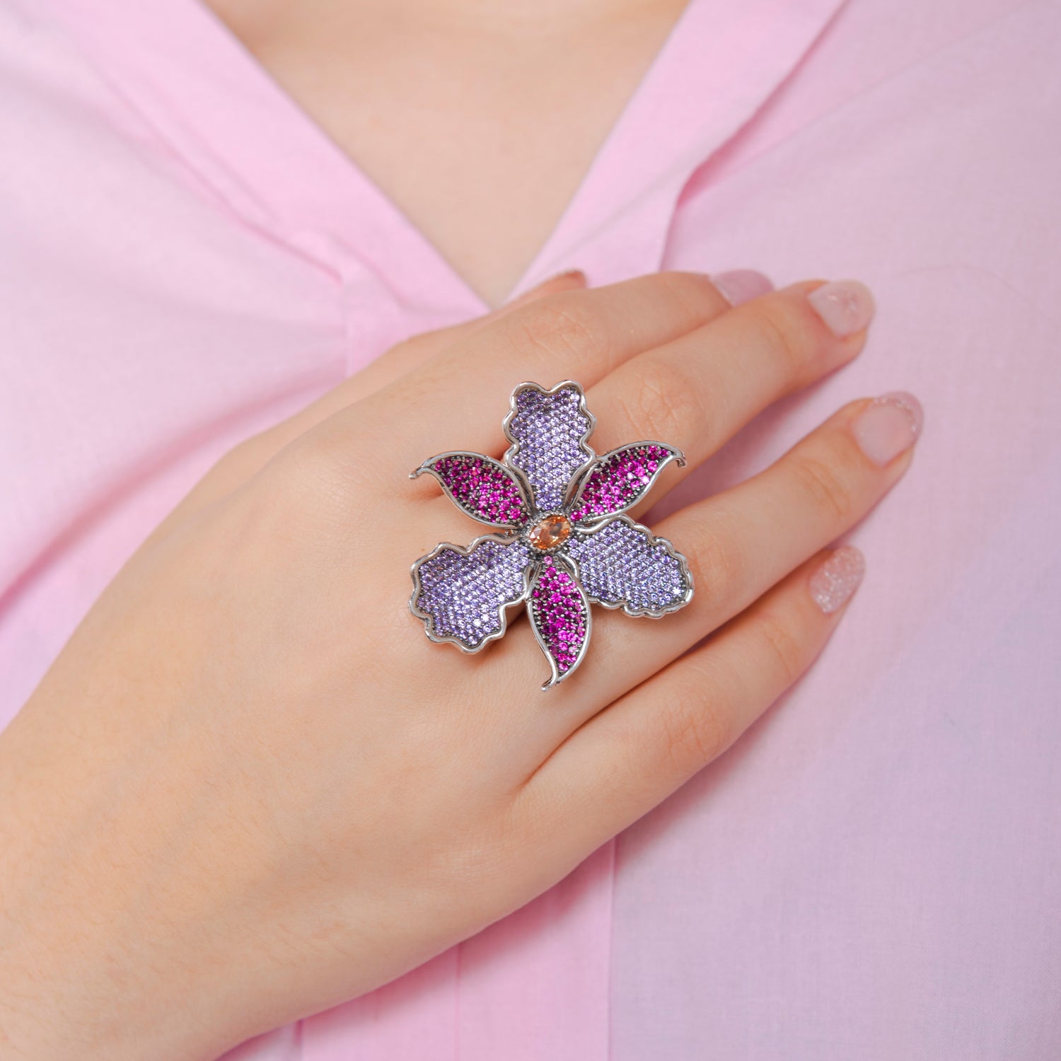 Anillo Orquídea