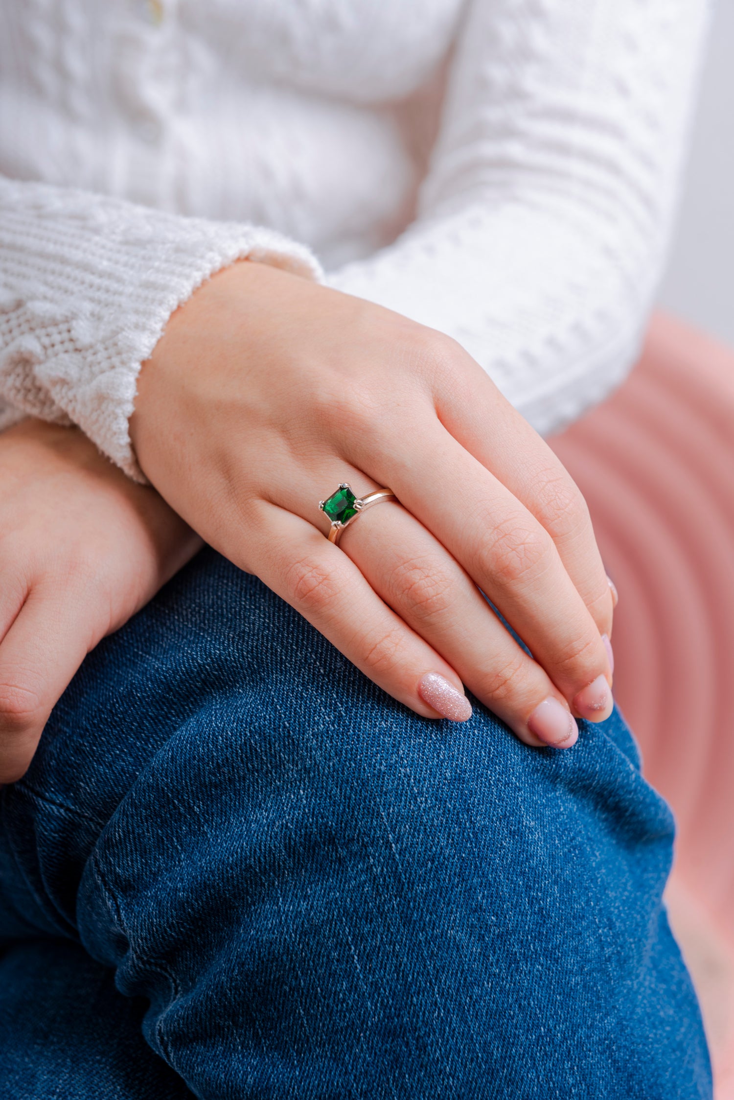 Anillo Esmeralda de Luz