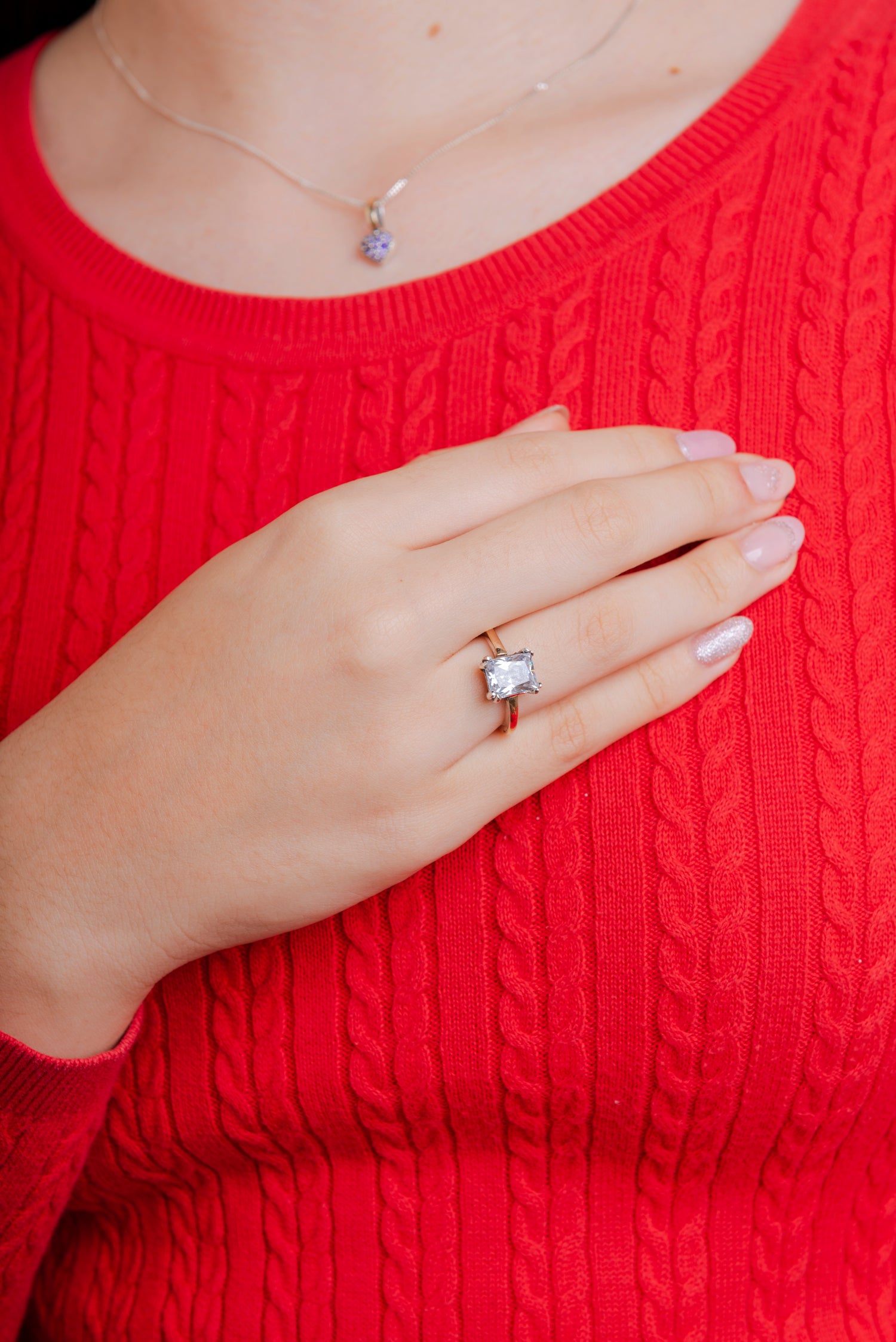 Anillo Solitario Brillo Radiante