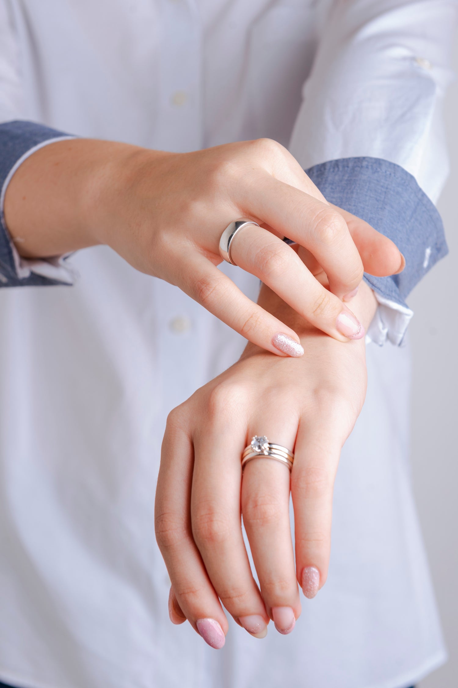 Anillo Solitario Eternidad Radiante